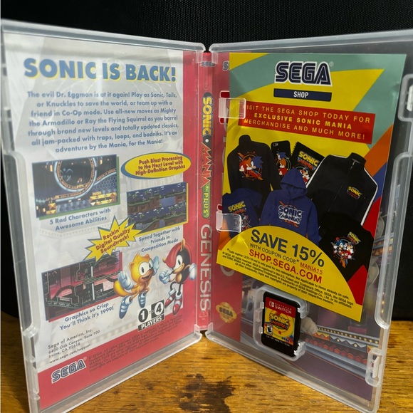 Sonic Mania Plus for Nintendo Switch - Yellow Cover - Picture 3 of 4